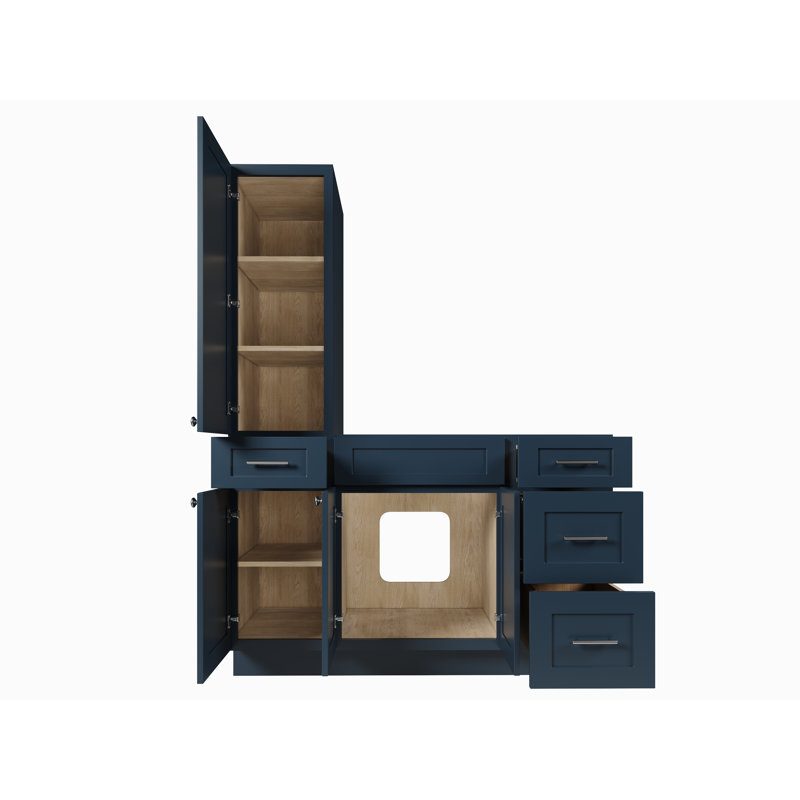 Meuble-lavabo simple 54 po Disar, Bleu