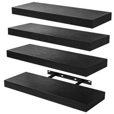 4 Piece Picture Ledge Wall Mounted Shelf