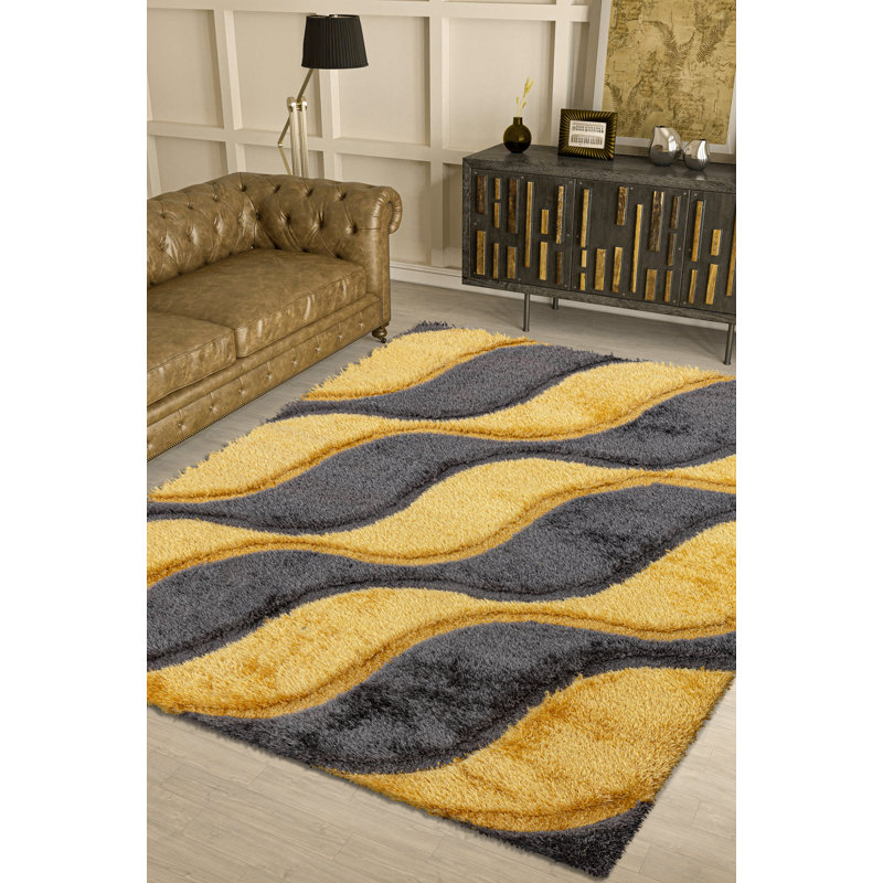 Abstract Area Rug, Rectangle 3'11" x 5'7"
