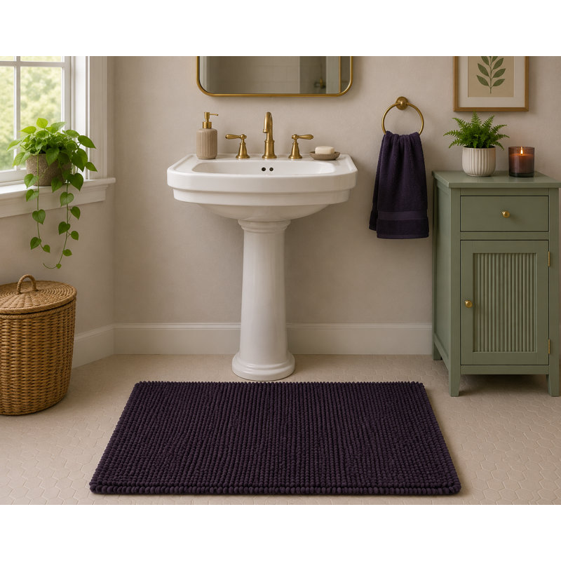 Loop - tapis de bain brun chocolat
