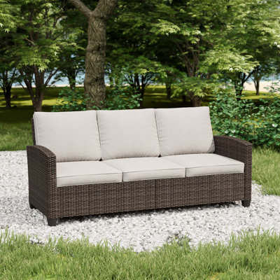 Thavy 71.1" Wicker Outdoor Patio Sofa