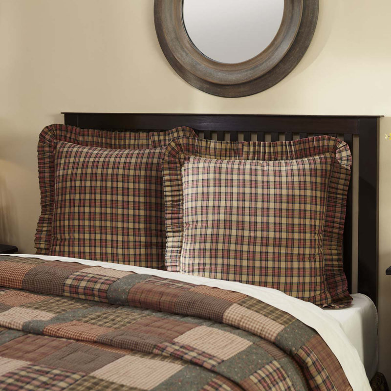 Crosswoods Flatweave Plaid Sham Set