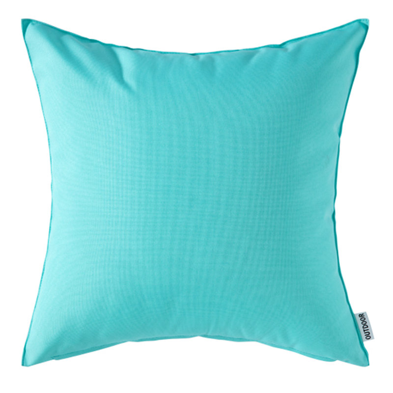 Housse de coussin extérieure imperméable (housse seulement), Bleu eau / bleu clair, H 20 po x l 20 po
