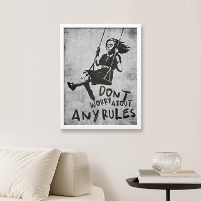 " Banksy Girl On Swing "