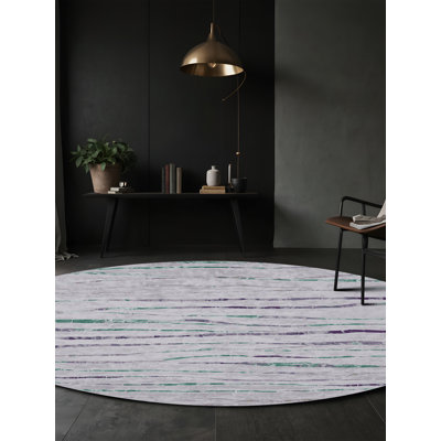 Tapis bleu soyeux et moelleux