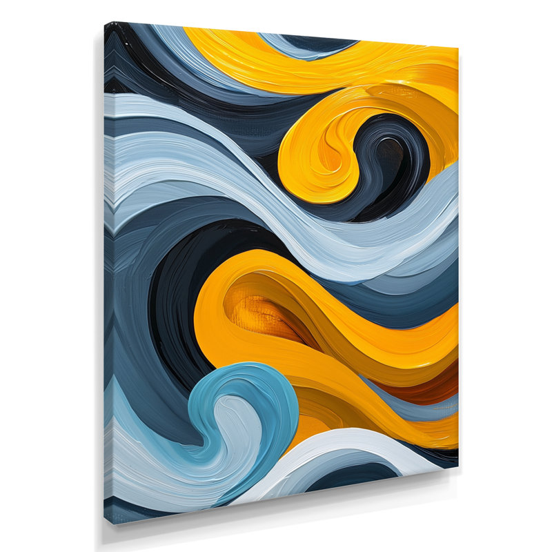 Nyara - Abstract Canvas Art Print, H 20 po x l 12 po, Toile tendue, Ne s’applique pas