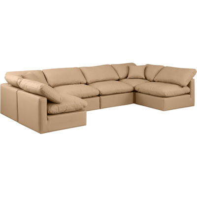 Itala Upholstered U-Shaped Sectional Reversible