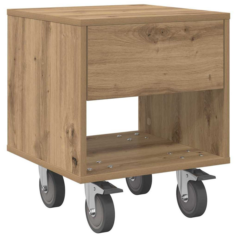 40.5 cm W Bedside Table, Taupe