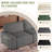 Modern Loveseat Sofa For Living Room, 87-Inch Corduroy Sofa, Spring Cushions, Solid Wood Frame, Easy Assembly For Small Spaces - Gray-598095328
