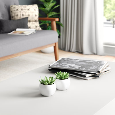 3'' Faux Succulent in Ceramic Pot