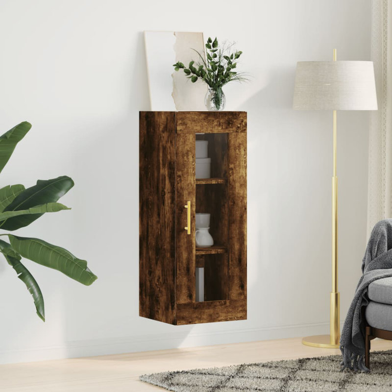 Merin Bathroom Cabinet, Smoked Oak