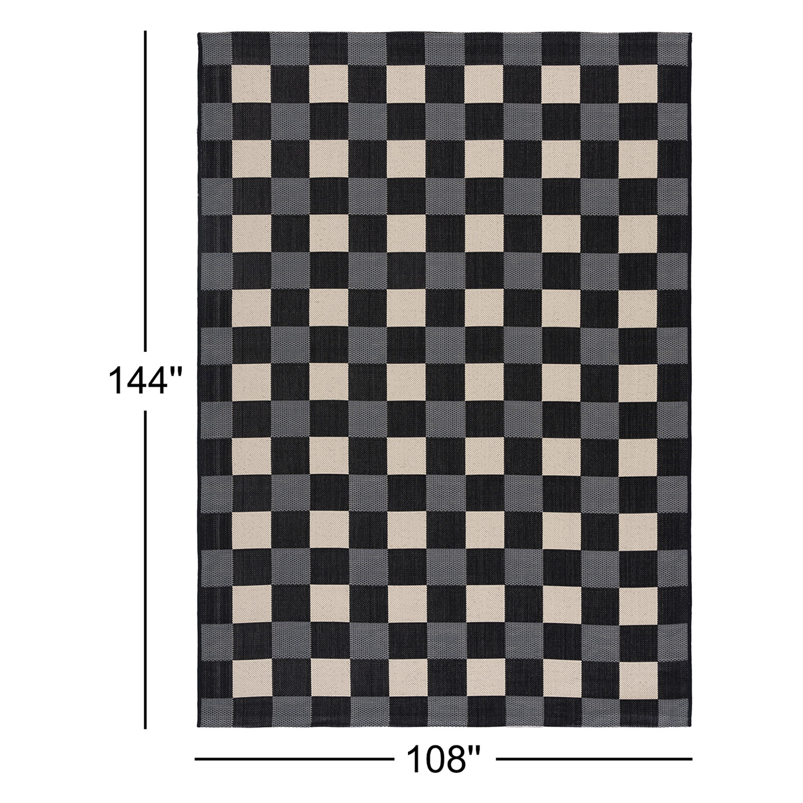 Mererid Geometric Indoor/Outdoor Area Rug, Rectangle 9' x 12'