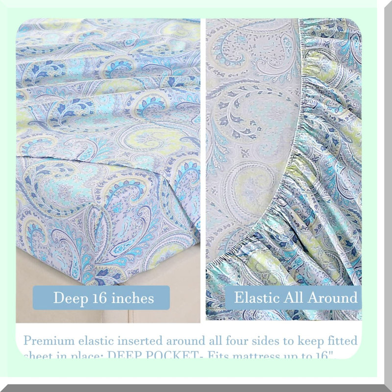 Percale Comfort Sheet Set - Breathable Cotton Bedding - Lightweight Home Decor for a Cozy Bedroom Retreat, Full Sheet Set