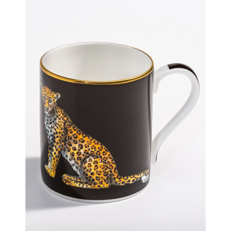 Paire de mug simple léopard