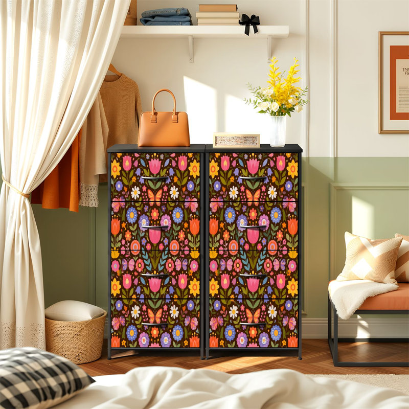 Commode de rangement verticale 4 tiroirs
