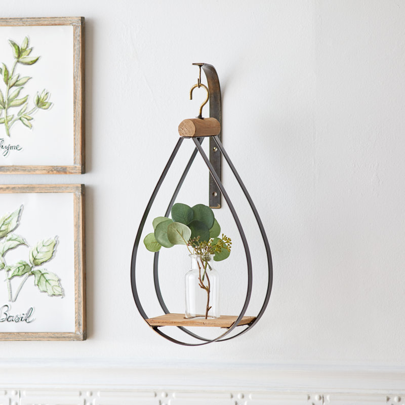 Markasia Wall Vase, Black/Natural