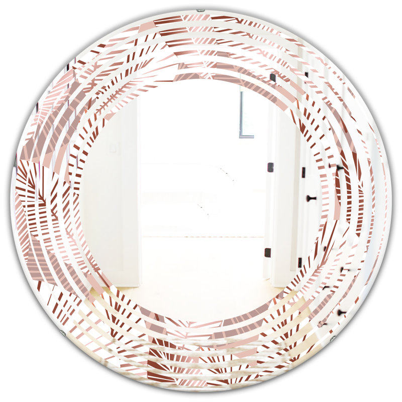 Miroir mural Wave, 23,6 po x 23,6 po, Vague IV