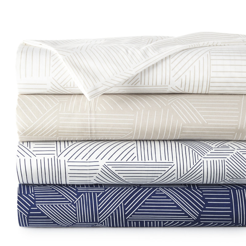 Ensemble de draps en microfibre Vilano Choice, Ensemble de draps pour lit simple TG + drap-housse, Blanc / bleu