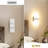 Dimmable Modern Wall Sconce with Rectangular Acrylic Lampshade, 3000K Hardwired-1675487594