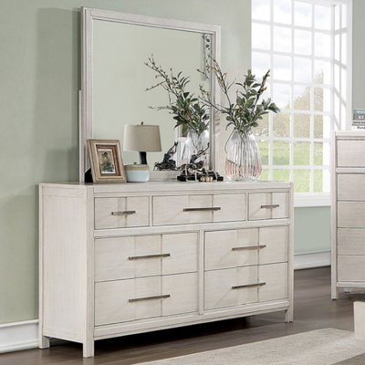 Commode 7 tiroirs avec miroir Cyrus