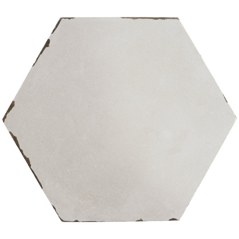Carrelage mural et de plancher en porcelaine hexagonale 6 po Palo Alto Hexagon, Taupe
