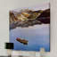 Reproduction d’art sur toile tendue, "fishing on mountain lake" par john clymer-15060789
