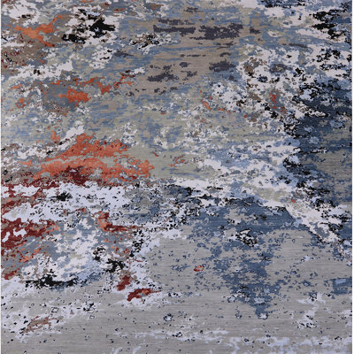 Tapis abstrait gris