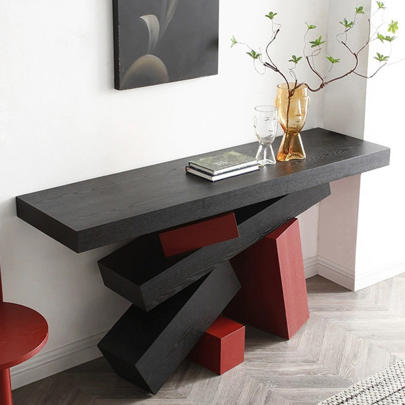 Console en bois de style italien., H 31,5 po x l 62,9 po x P 15,7 po