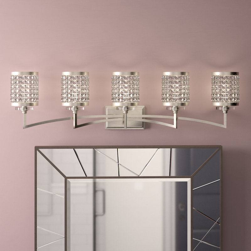 Belisle 5 - Light Dimmable Vanity Light, Brushed Nickel