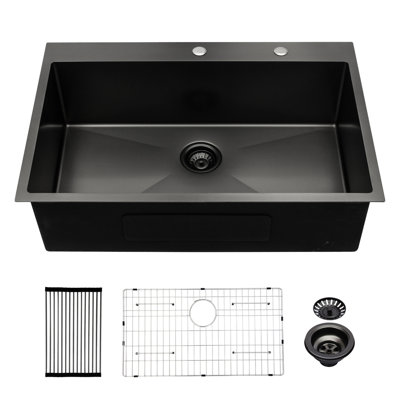 33"X22"X10" Stainless Steel Drop-In Sink - To Wear, Long-Lasting Dents, Long Service Time