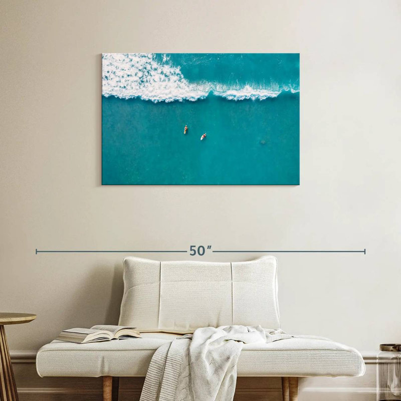 Senne Surfers On Ocean Wave, 24" H x 36" W