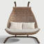 Paloma Double Egg Chair with Stand-703075452
