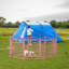 Parc pour chien de 24 pouces à 8 panneaux - clôture pour animaux pliable robuste en métal avec porte, enclos d'exercice extérieur pour petits / moyens / grands chiens-120980967