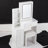 Jamie Cabinet Vanity Table with Padded Stool-2087692803