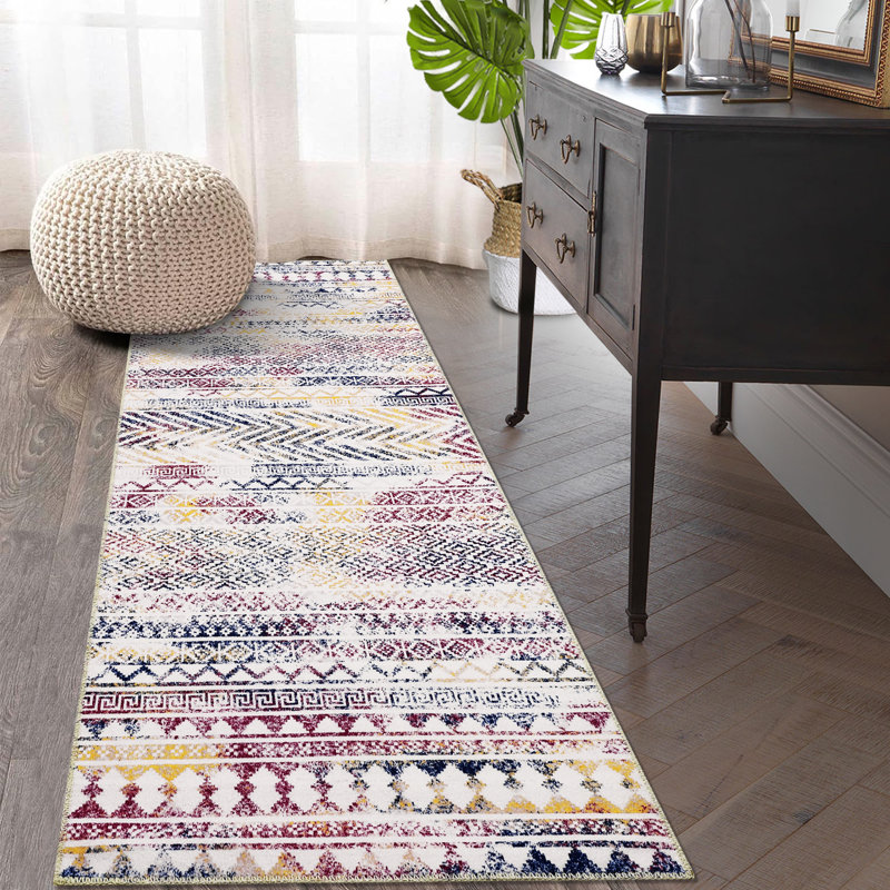 Karelis Washable Indoor Rug, Runner 2' x 12'