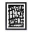 Monochrome City Skyline Abstract No.3 - Wrapped Canvas Print-1429401440-1429401441