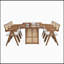 Table de salle à manger Debborah-290375046
