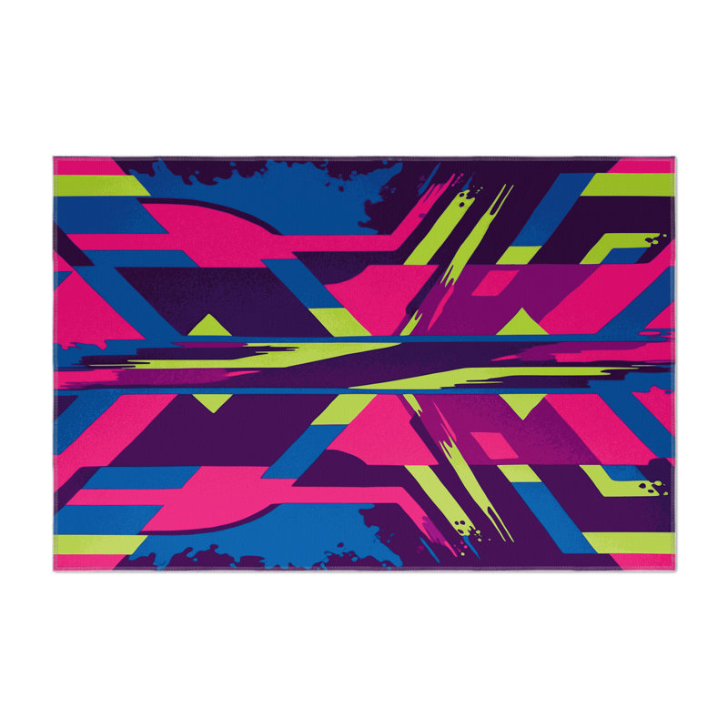 Chromatic Pulse Indoor And Outdoor Area Rug, Rectangle 8' x 10'