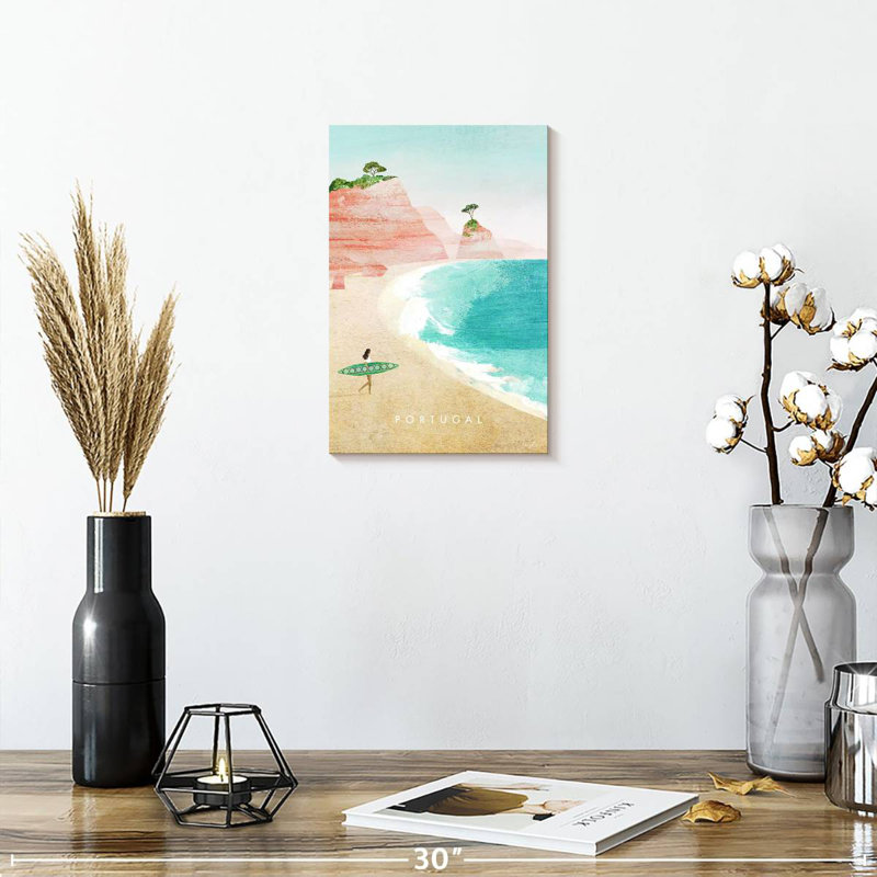 Affiche de voyage rétro Aime Portugal, H 12 po x l 8 po