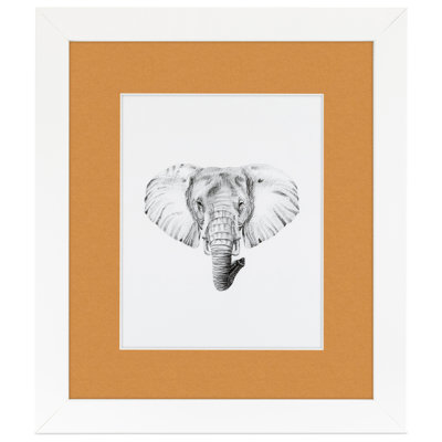 Wood Matte Picture Frame with Mat