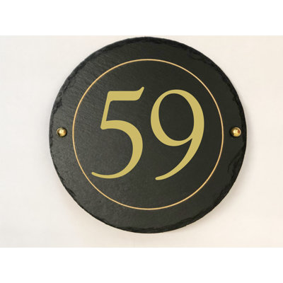 Easingwold 24cm H Stone House Number