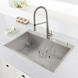 Tirana 33" L x 22" W Drop-In Kitchen Sink