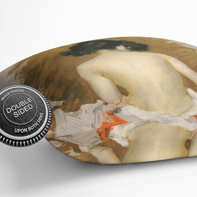 Nude Study Square Throw Cushion, 40cm H x 40cm W x 15cm D