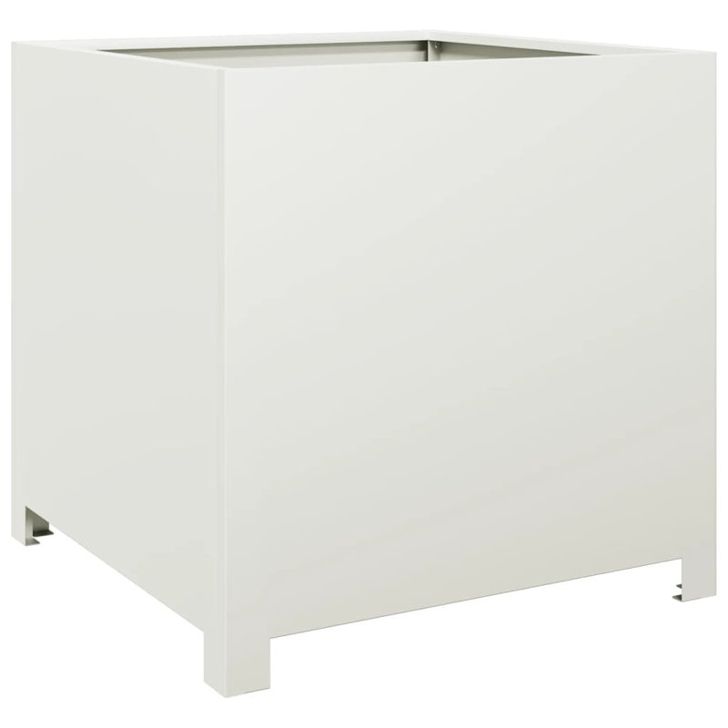 Ashvini Planter Box, White , 19.69" H x 19.69" W x 19.69" D