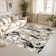 Monaco Series Abrstract Black/Gray/Ivory/Beige Area Rug