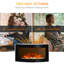 Axel Wall Mounted Fireplace Curved Glass Slimline-15527603