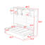 Lit escamotable multifonctionnel avec lattes et tablettes Arrabella-597979782-597979783