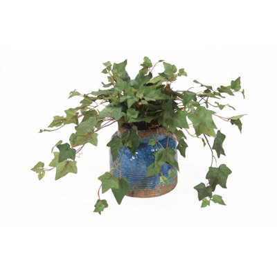 12 " H Faux Ivy Plant in Earthenware Planter