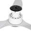 Ventilateur de plafond encastré blanc de 52 pi, intensité variable de 22 watts avec télécommande, moteur réversible silencieux, convient aux chambres à coucher, aux cuisines, aux bureaux et aux salles à manger et à de nombreux autres endroits int?