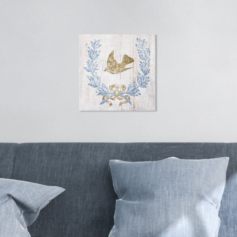Couronne et ruban II - impression, Toile tendue, H 12 po x l 12 po